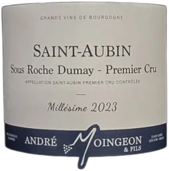 photo du vin Sous Roche Dumay André Moingeon