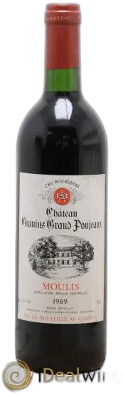 photo du vin Château Granins Grand Poujeaux