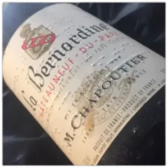 capture du vin Chapoutier Cdp Rouge la Bernardine 1995