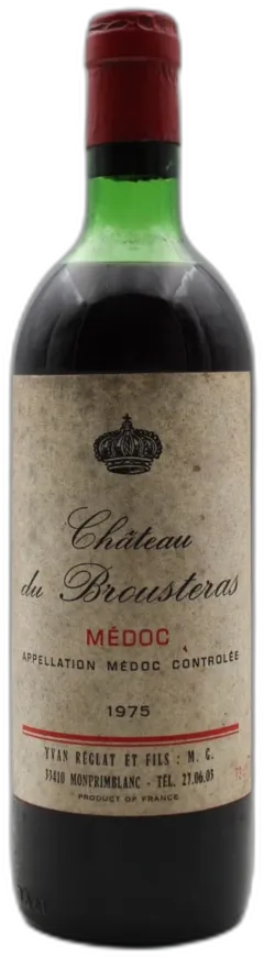 photo du vin Château du Brousteras 1975