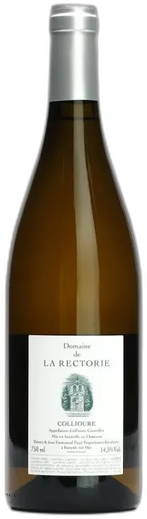 vue du vin Collioure l’Argile Blanc la Rectorie
