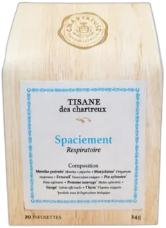 vue du vin Tisane Spaciement- Pères Chartreux 20 Infusettes