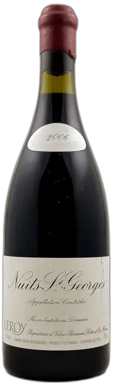 vue du vin Leroy Nuits Saint Georges