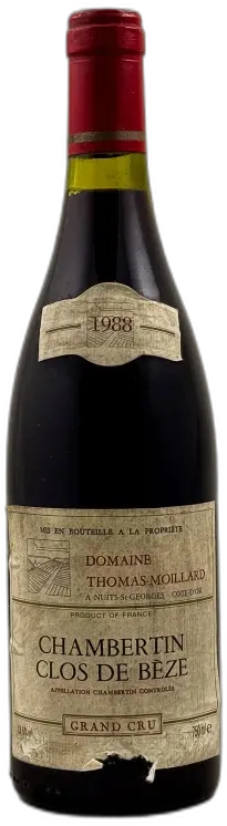vue du vin Thomas-Moillard Chambertin Clos de Bèze