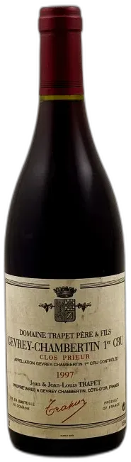 photo du vin Trapet Gevrey Chambertin 1er Cru "Clos Prieur" 1997