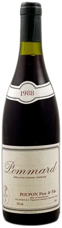 image du vin Poupon Pommard 1988