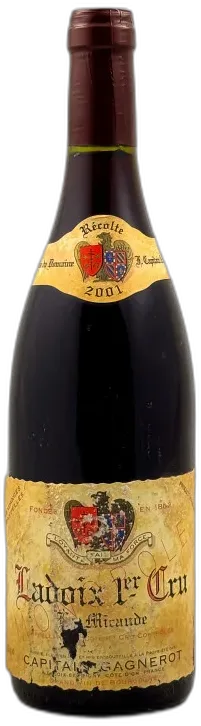 photo du vin Capitain Gagnerot Ladoix 1er Cru "la Micaude" 2001