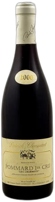 photo du vin Patrick Clémencet Pommard 1er Cru "Charmots" 2000