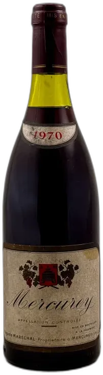 image du vin Jean Maréchal Mercurey 1970