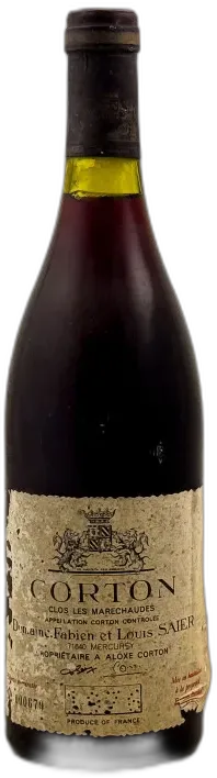 image du vin Domaine f & l Saier Corton "Clos les Maréchaudes" 1976