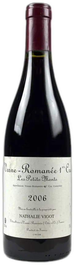 photo du vin Nathalie Vigot Vosne-Romanée 1er Cru "les Petits Monts" 2006