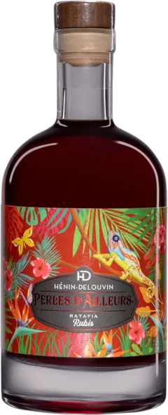 photo du vin Domaine Hénin-Delouvin Ratafia de Champagne "Perles d'Ailleurs" Rouge nv Giftbox