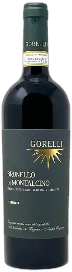 vue du vin Brunello di Montalcino Docg Giuseppe Gorelli 2020