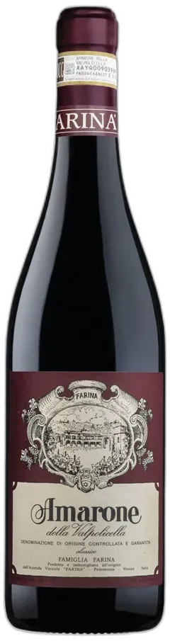 vue du vin Amarone Della Valpolicella Classico Docg Famiglia Farina Farina 2021