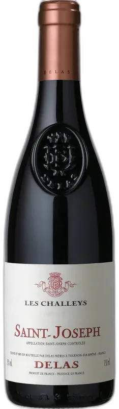 vue du vin Saint Joseph Challeys Rouge Delas