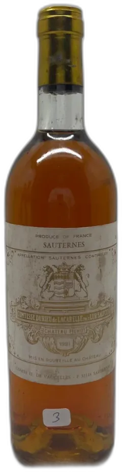 photo du vin Château Filhot