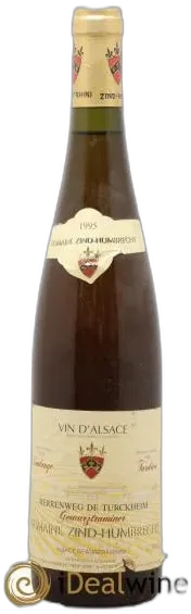 photo du vin Gewurztraminer Herrenweg Vendanges Tardives