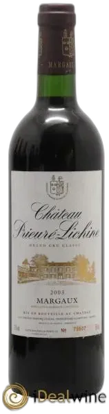 photo du vin Château Prieuré Lichine
