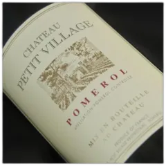 vue du vin Château Petit Village 1961 he