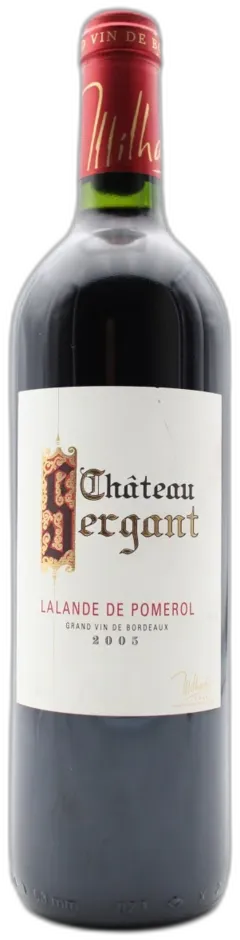 photo du vin Château Sergant 2005