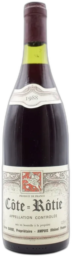 photo du vin Côte Rôtie 1988 Domaine Pierre Barge