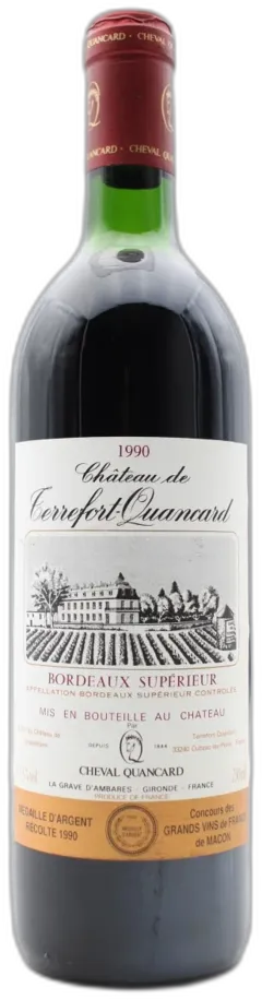 image du vin Château Terrefort Quancard 1990