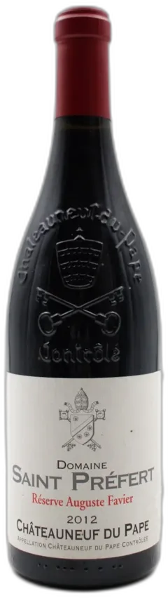 photo du vin Domaine Saint Préfert "Réserve Auguste Favier" 2012