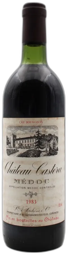 photo du vin Château Castera 1983