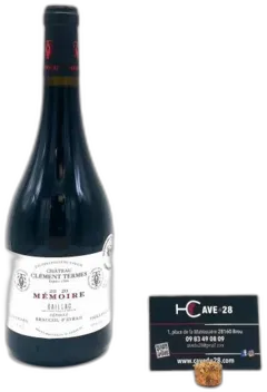 image du vin Mémoire Château Clément Termes