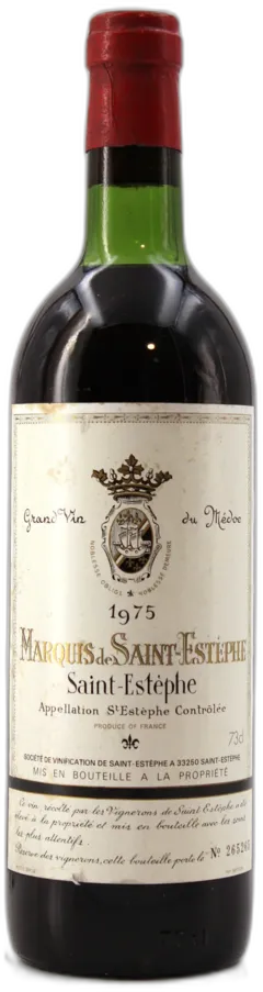 capture du vin Marquis de Saint-Estèphe 1975 Aoc Saint-Estèphe