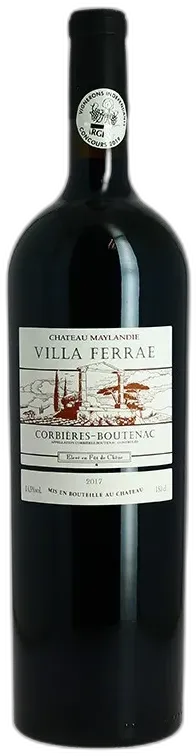 capture du vin Château Maylandie Cuvée Villa Ferrae Corbières Boutenac Rouge