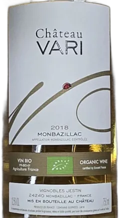 photo du vin Bio Monbazillac Liquoreux Château Vari