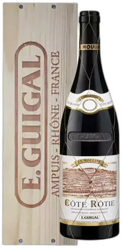 photo du vin Côte Rôtie la Mouline en Bois E. Guigal
