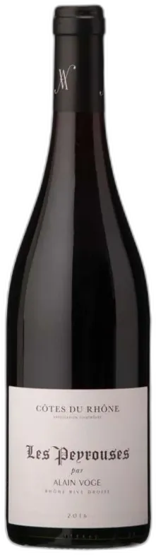 vue du vin Côtes-du-Rhône, les Peyrouses Alain Voge