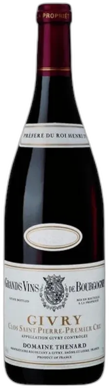 photos du vin Givry 1er Cru Clos Saint Pierre Domaine Thénard