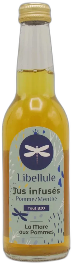 vue du vin Jus Infusé Bio Libellule Pomme Menthe