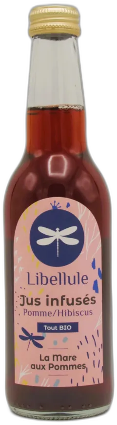 image du vin Jus Infusé Bio Libellule Pomme Hibiscus