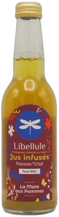 capture du vin Jus Infusé Bio Libellule Pomme Tchai