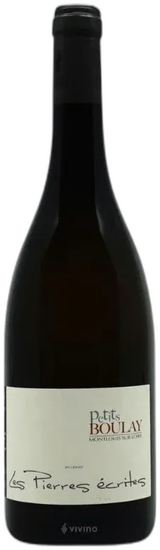 capture du vin Domaine les Pierres Ecrites Cuvée les Petits Boulay