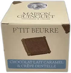 vue du vin Maison Guinguet "p'Tit Beurre Chocolat Lait Caramel et Crepe Dentelle" Cube