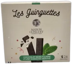 capture du vin Maison Guinguet "les Guinguettes Chocolat Noir Fourrees d'Une Ganache Menthe" Boite