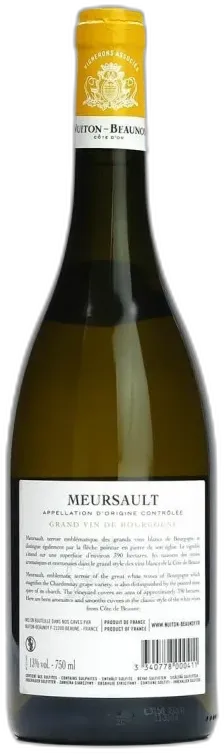 photo du vin Meursault Nuiton Beaunoy