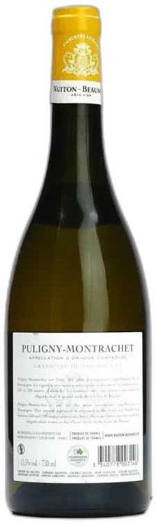 aperçu du vin Puligny Montrachet Nuiton Beaunoy