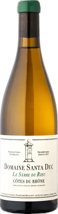 capture du vin Cotes du Rhone le Serre du Rieu Domaine Santa Duc