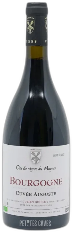 capture du vin Cuvée Auguste 2022 Clos des Vignes du Mayne