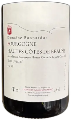 photo du vin Hautes Côtes de Beaune "Sur Evelle" 2023 Bonnardot