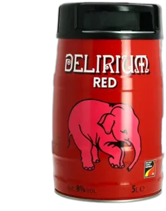 image du vin Fût Delirium Red Bière Belge Aux Fruits Rouges 5 Litres