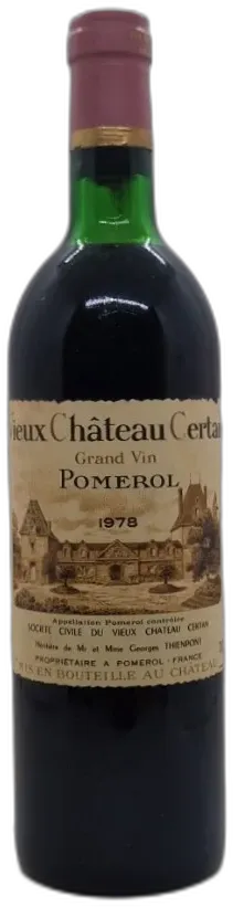 aperçu du vin Vieux Château Certan