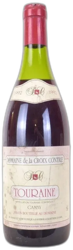 capture du vin Domaine de la Croix Contrie Gamay