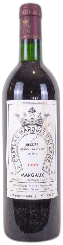 photos du vin Château Marquis d’Alesme Becker